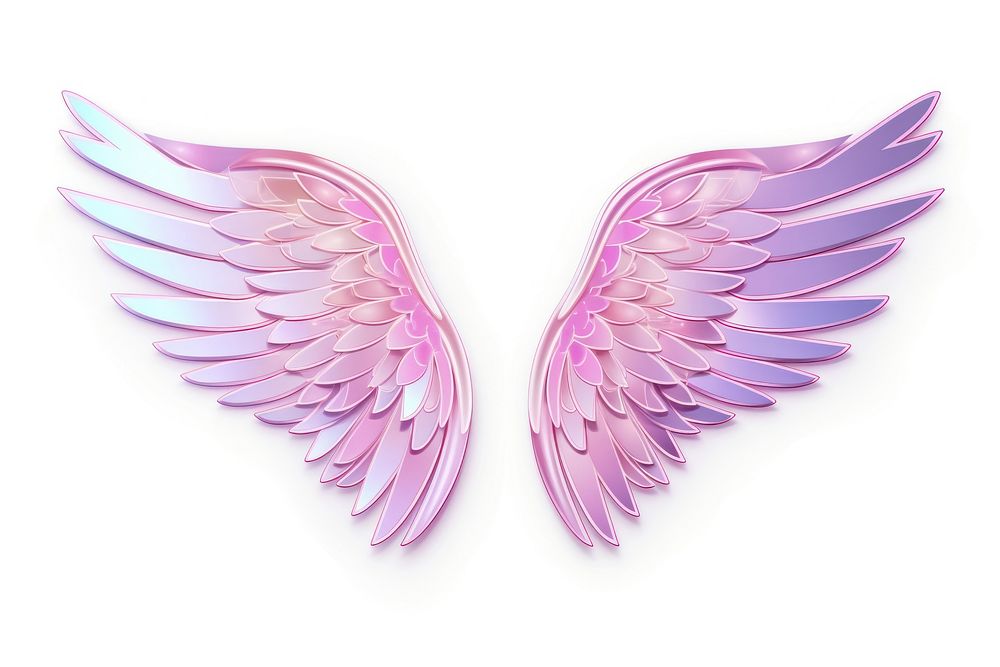 Wings pink white background lightweight. AI generated Image by rawpixel.