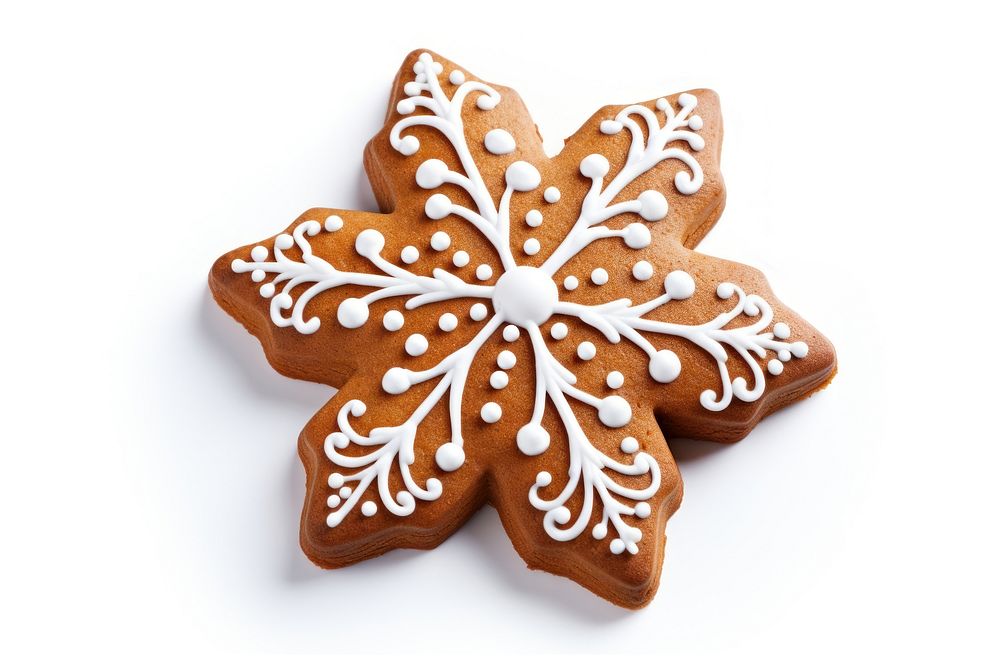 Christmas decolation gingerbread dessert cookie. AI generated Image by rawpixel.