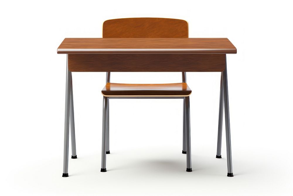 Classroom desk furniture table. AI generated Image by rawpixel.