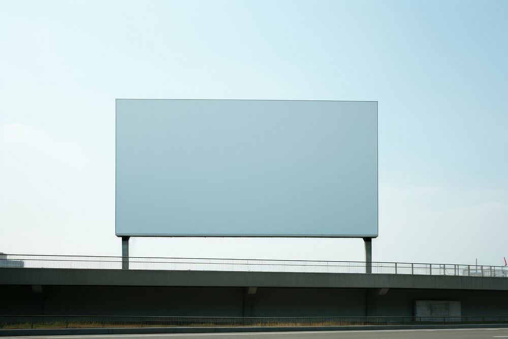Advertisement billboard sky architecture. AI generated Image by rawpixel.