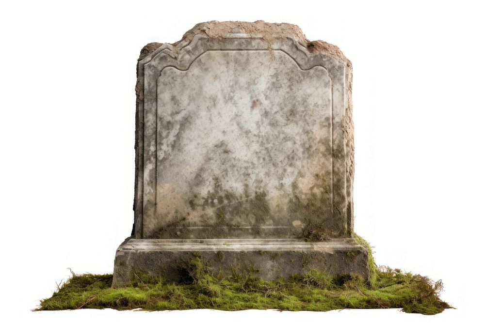 Grave tombstone white background spirituality. AI generated Image by rawpixel.