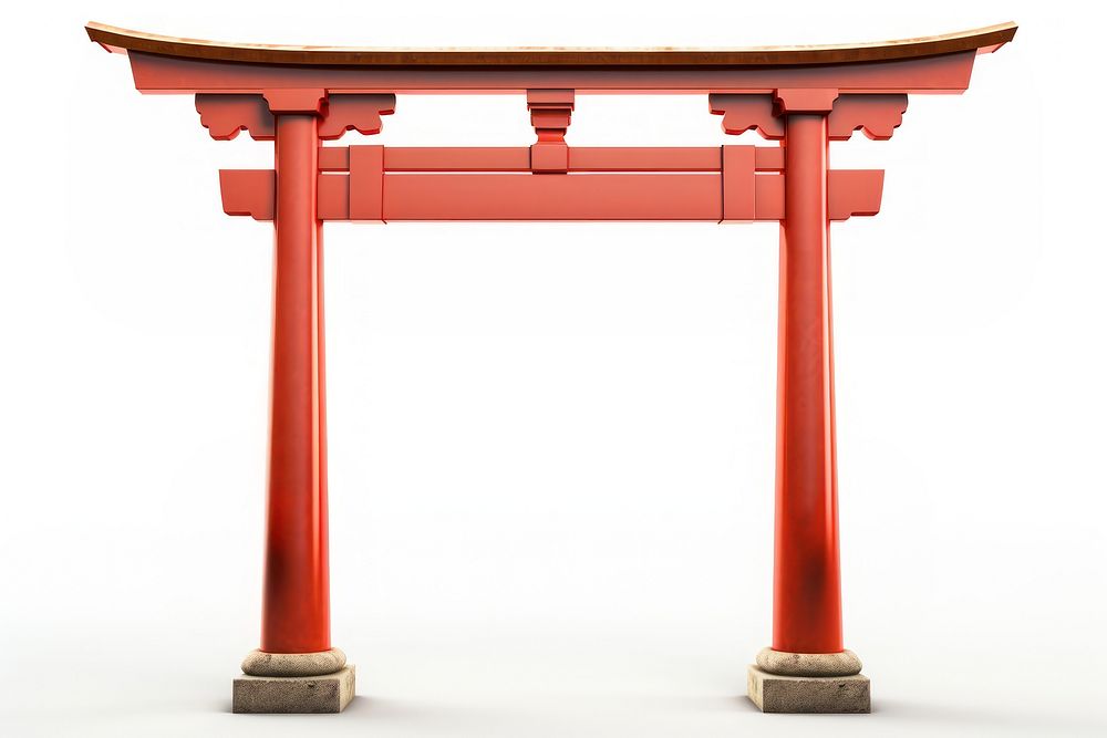 Japanese architecture column torii. AI generated Image by rawpixel.