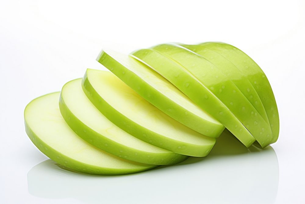 Green apple sliced fruit plant. AI generated Image by rawpixel.