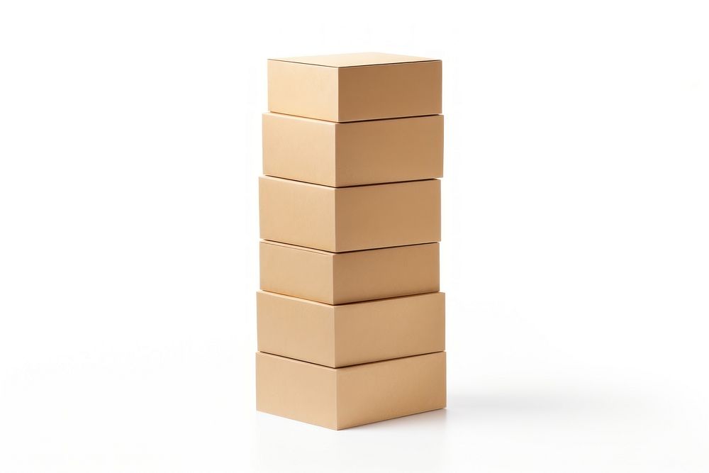 Cardboard box carton white background simplicity. AI generated Image by rawpixel.
