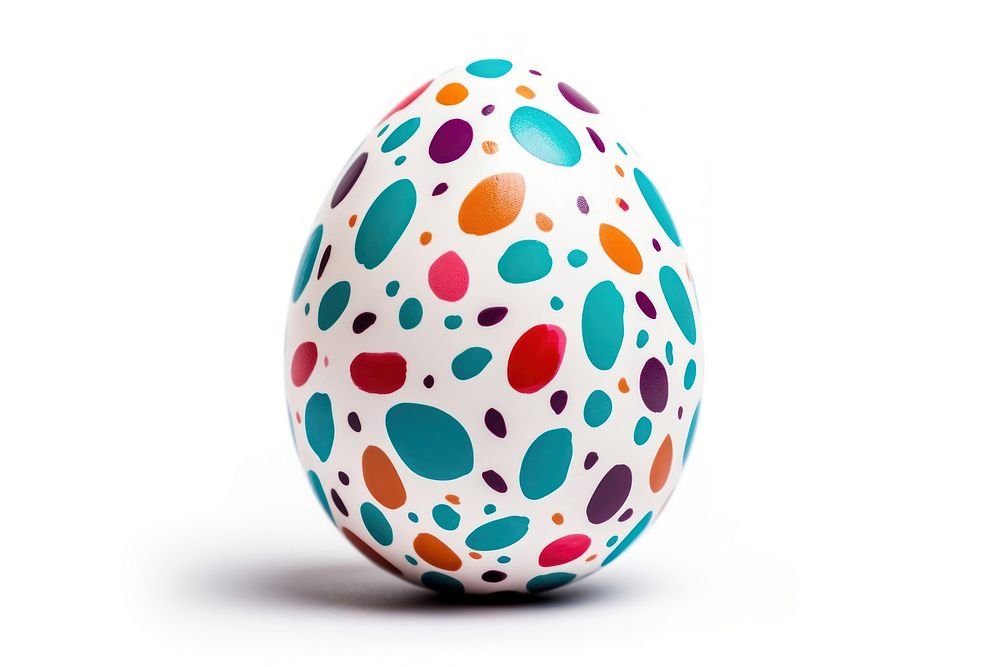 Easter egg white background celebration decoration. AI generated Image by rawpixel.