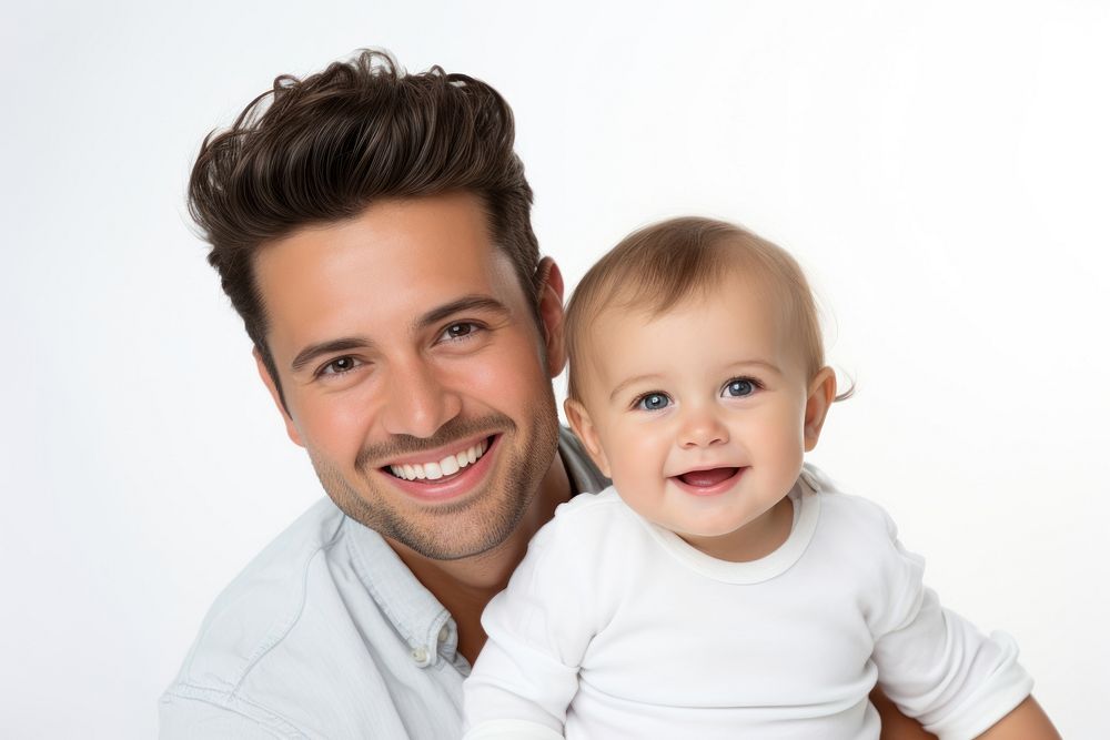 Smiling father portrait adult smile. AI generated Image by rawpixel.