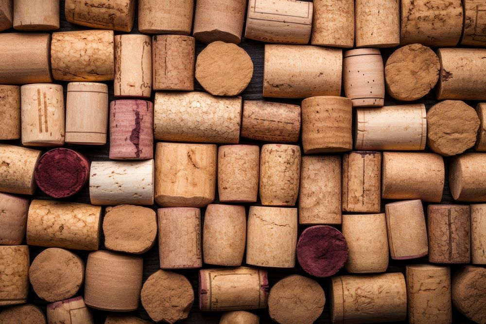 Wine corks  wine arrangement. 