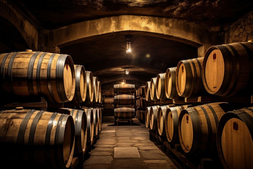 Wine barrels wine winery cellar