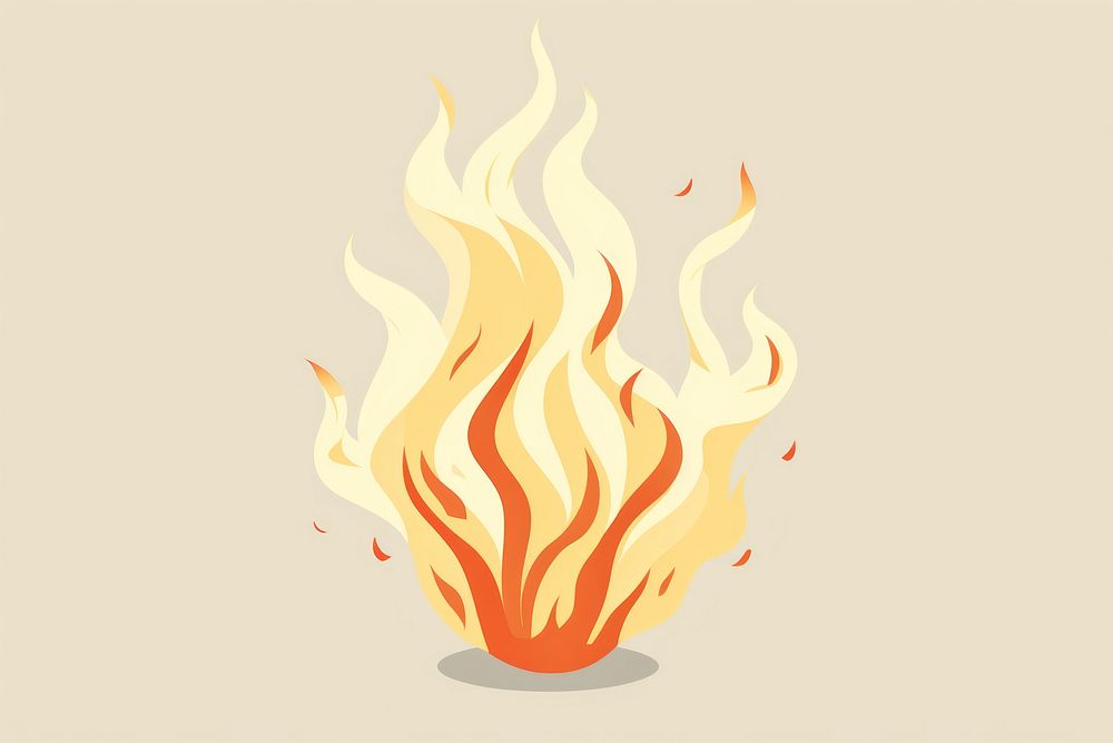 Flame fire fireplace glowing. AI generated Image by rawpixel.
