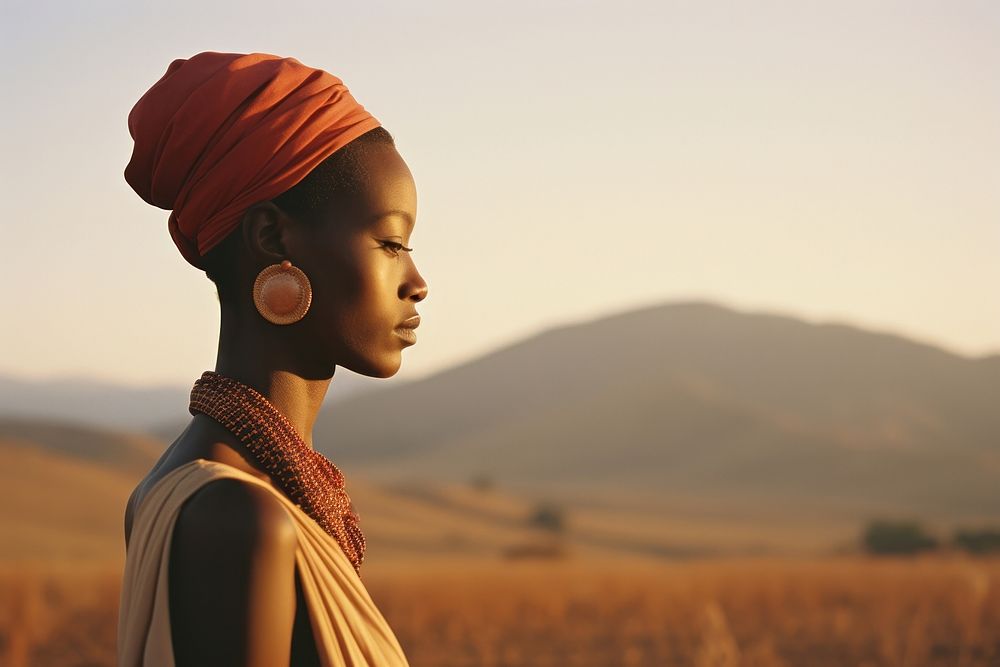 African american photography landscape portrait. AI generated Image by rawpixel.