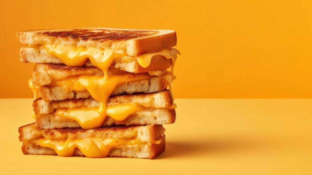 grill four cheese sandwich with melt cheese. 