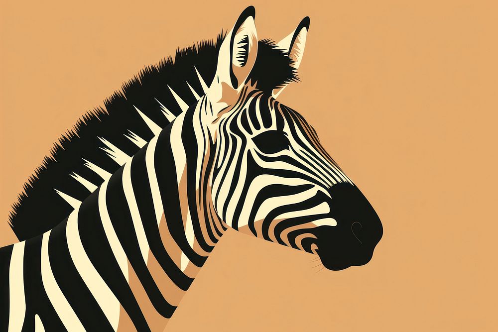 Zebra zebra wildlife portrait. AI generated Image by rawpixel.