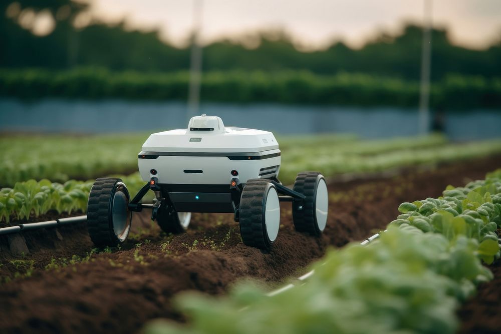 Agriculture robotic agriculture farm outdoors. AI generated Image by rawpixel.