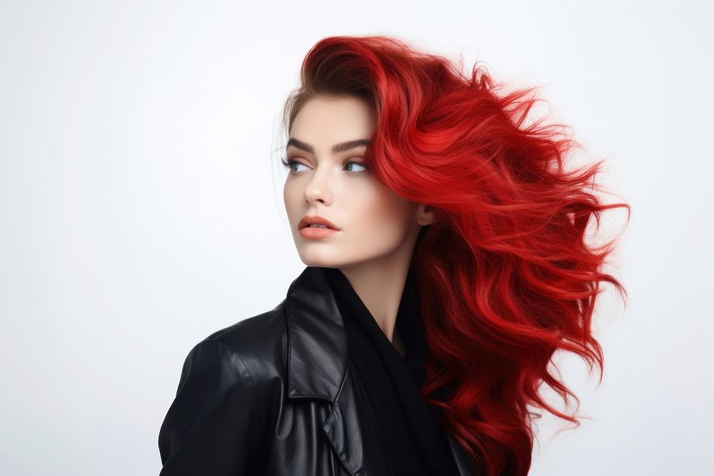 Red haired woman, design resource. AI generated Image by rawpixel