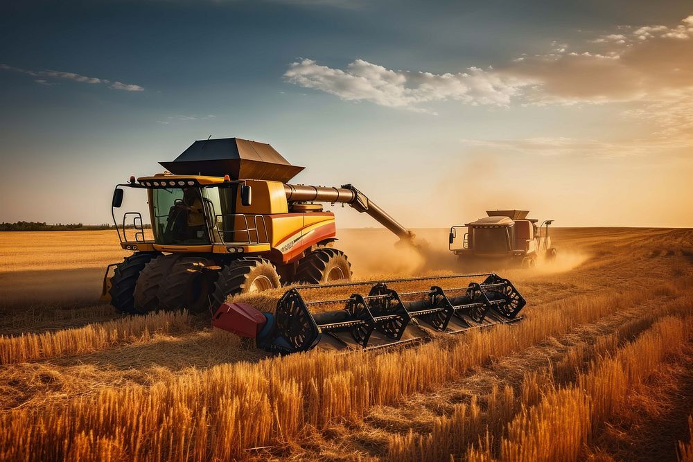 Harvest field agriculture harvester. 