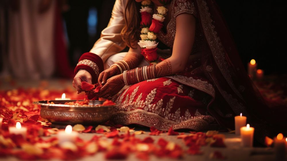 photo of Indian wedding. 