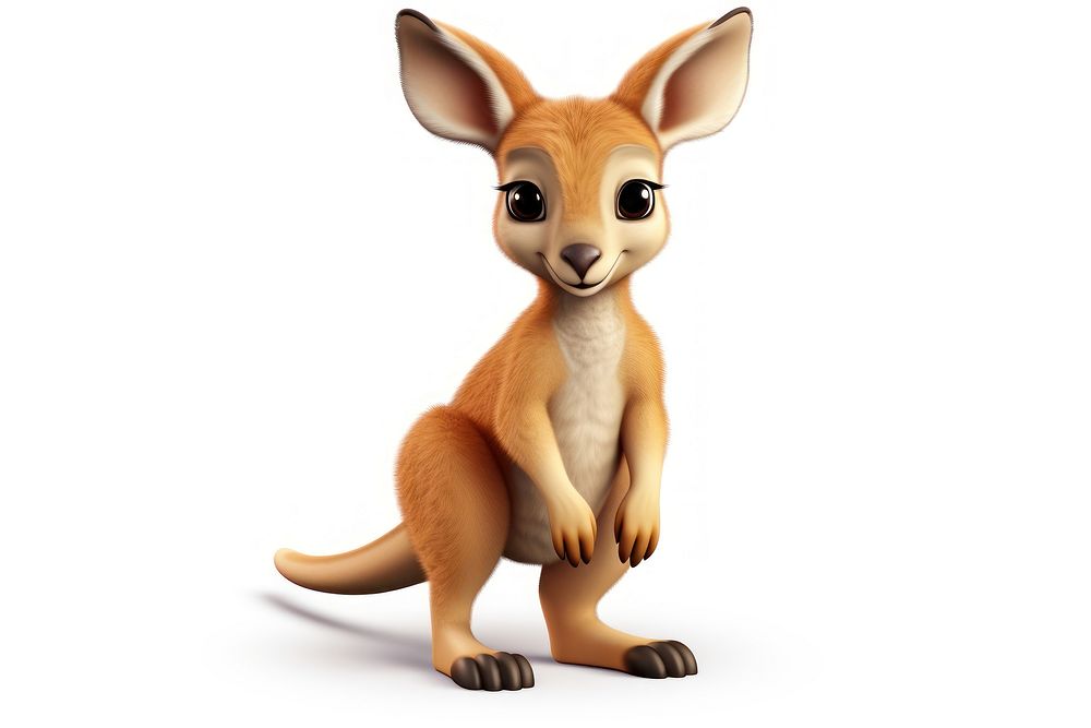 Kangaroo wallaby cartoon mammal. AI generated Image by rawpixel.