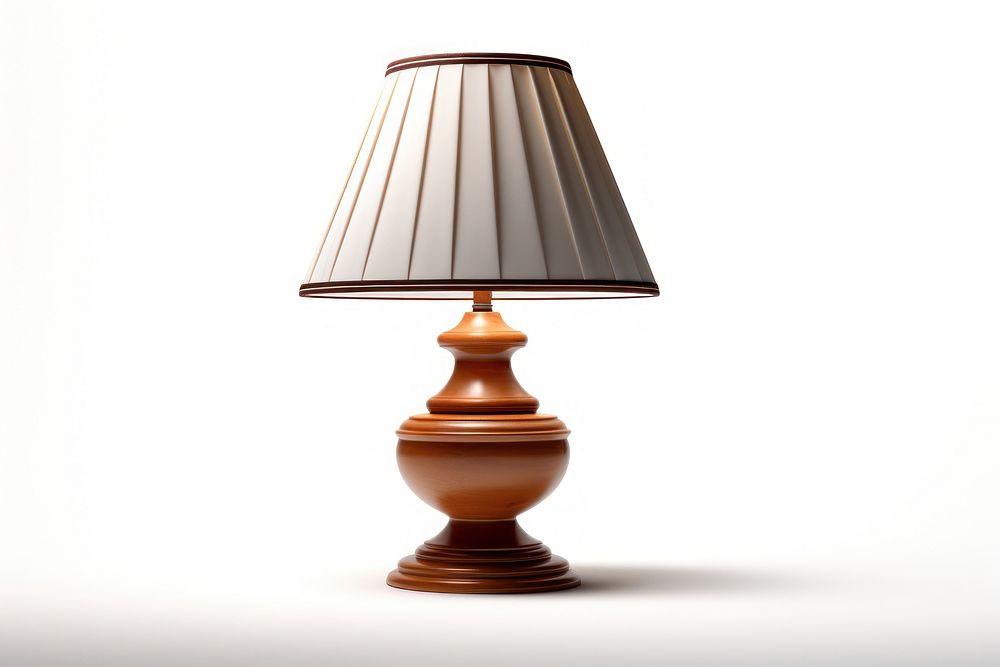 Lamp lampshade white background illuminated. AI generated Image by rawpixel.