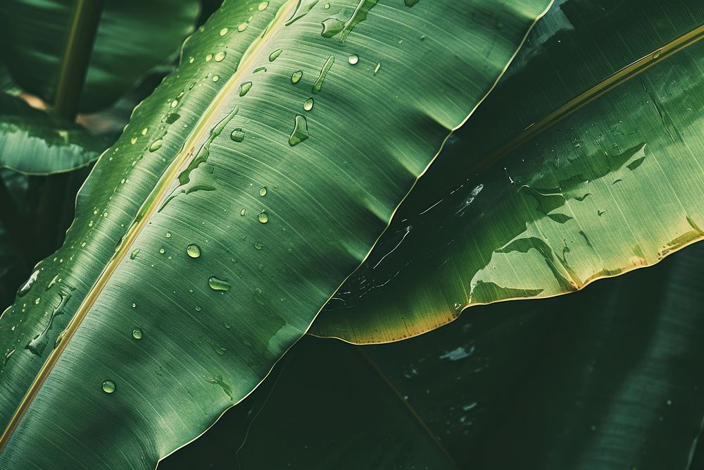 Banana leaves outdoors nature plant. 