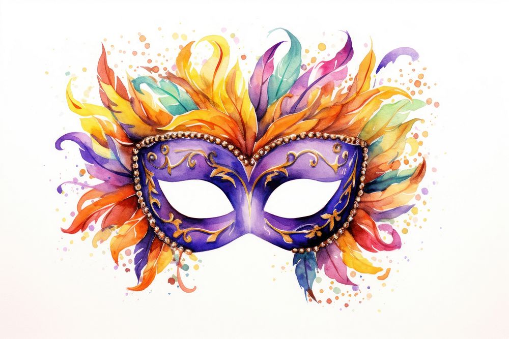 Mardi gras carnival mask celebration. 