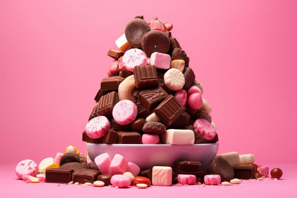Chocolate candy confectionery dessert. AI generated Image by rawpixel.