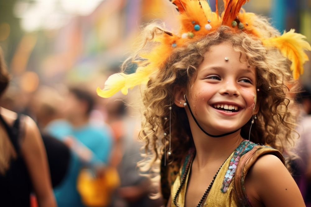 Carnival portrait smile adult. 