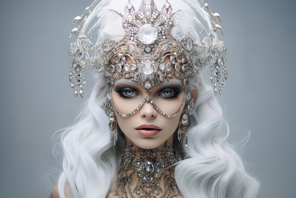 Goddess accessories portrait carnival. AI generated Image by rawpixel.