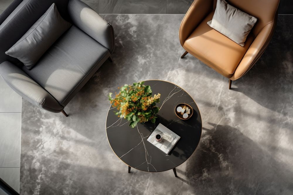 Modern living room furniture chair table. AI generated Image by rawpixel.