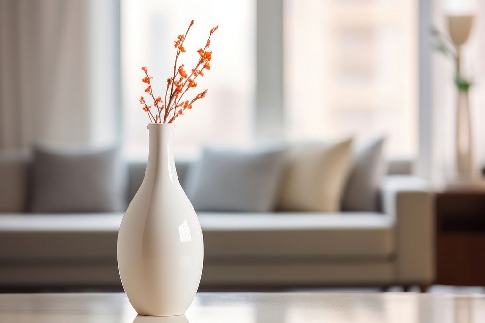 Living room vase flower plant. AI generated Image by rawpixel.