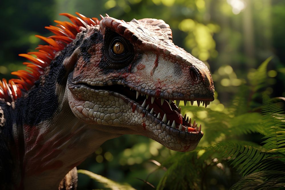 Dinosaur reptile animal lizard. AI generated Image by rawpixel.