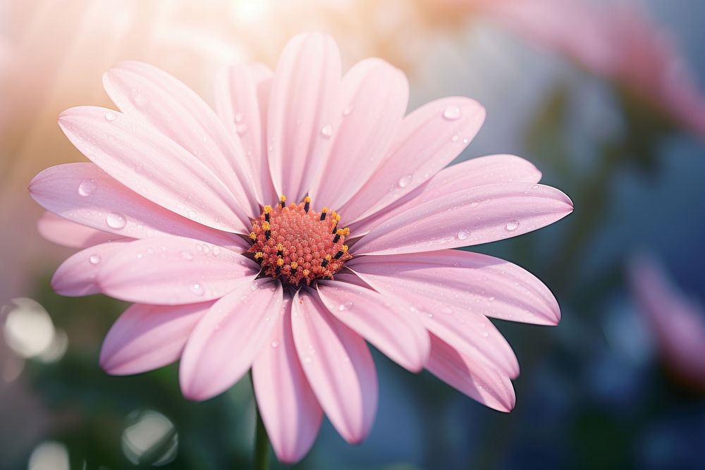 Pink Daisy flower daisy outdoors. AI generated Image by rawpixel.