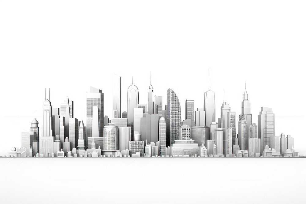 City silhouette architecture metropolis cityscape. AI generated Image by rawpixel.