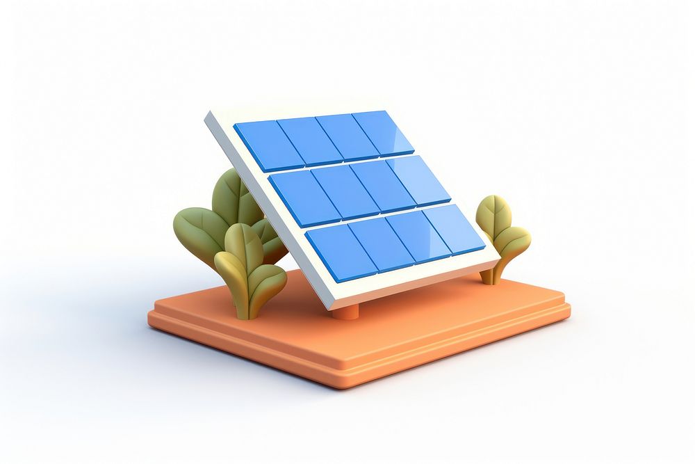 Solar panel blue white background solar panels. AI generated Image by rawpixel.