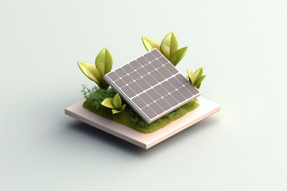 Solar panel plant solar panels electricity. AI generated Image by rawpixel.