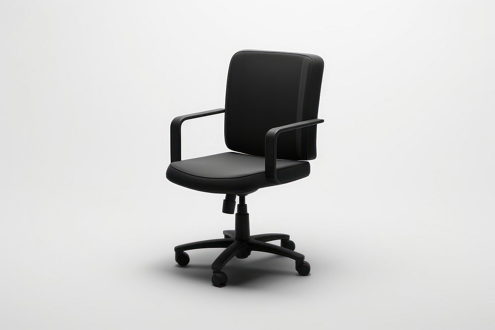 Office chair furniture black. AI generated Image by rawpixel.