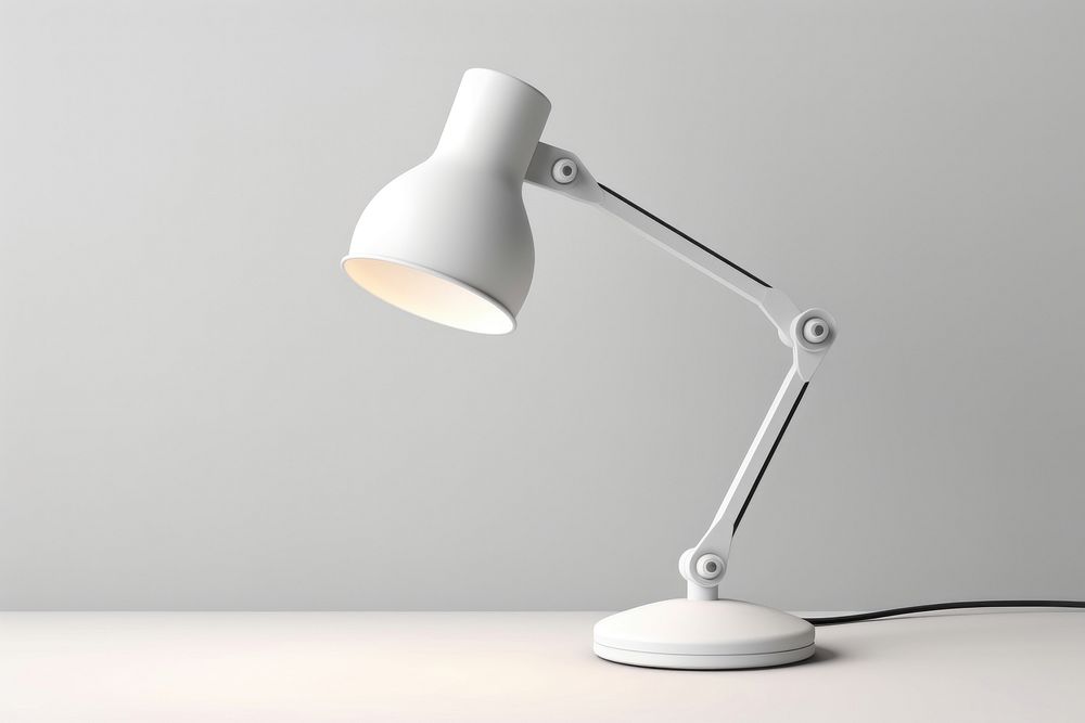 Desk lamp lampshade white technology. 