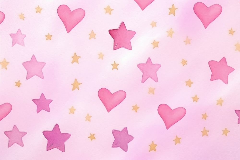 Backgrounds heart pink star. 