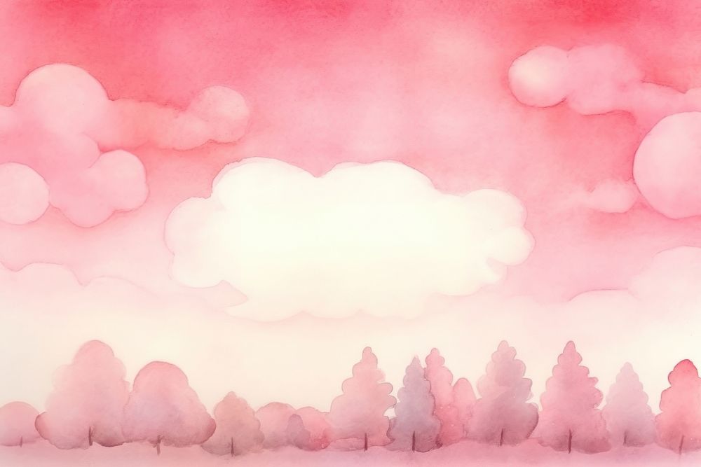 Pink watercolor backgrounds outdoors nature. 