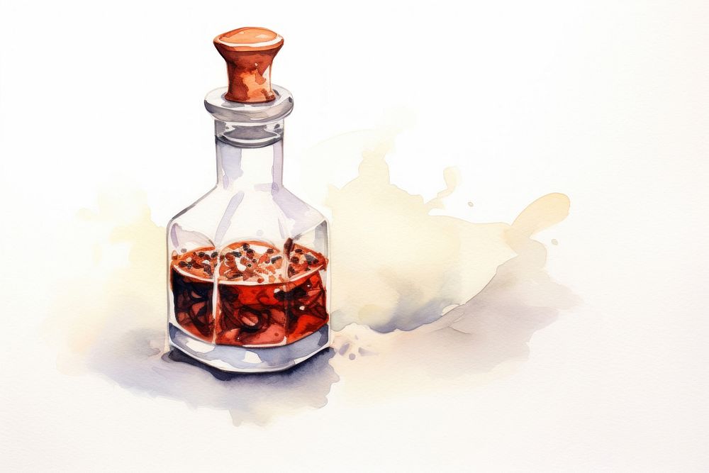 Arabic aroma bottle glass drink. AI generated Image by rawpixel.