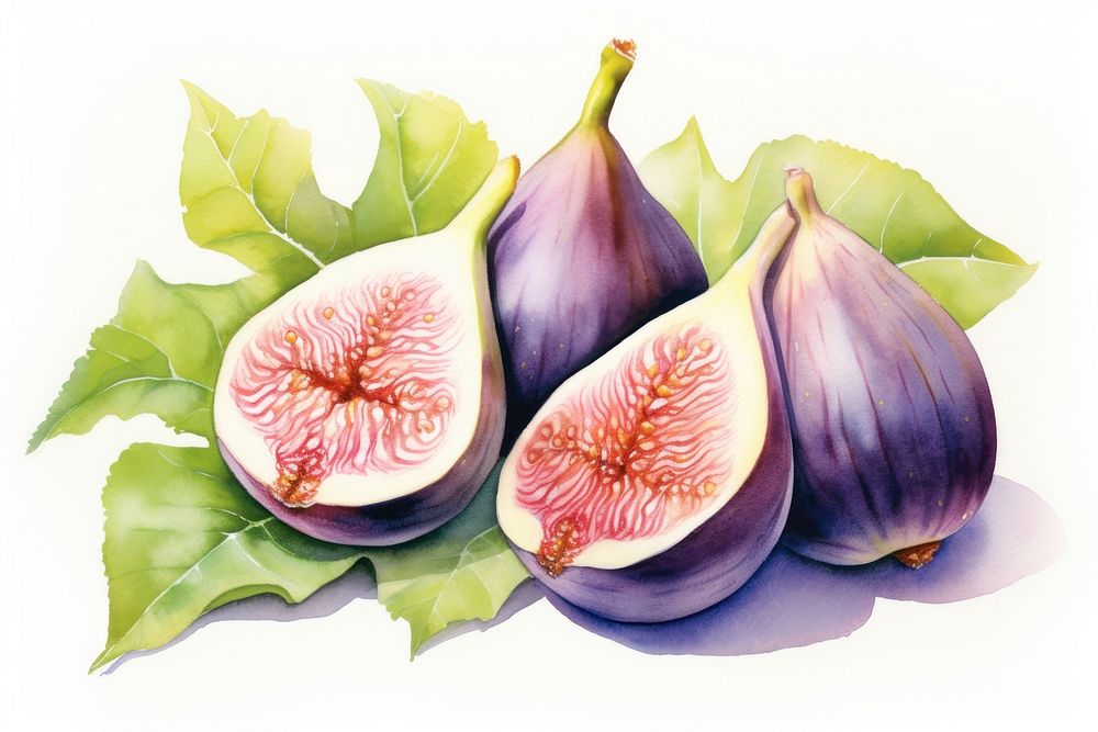 Arabic figs fruit plant food. AI generated Image by rawpixel.