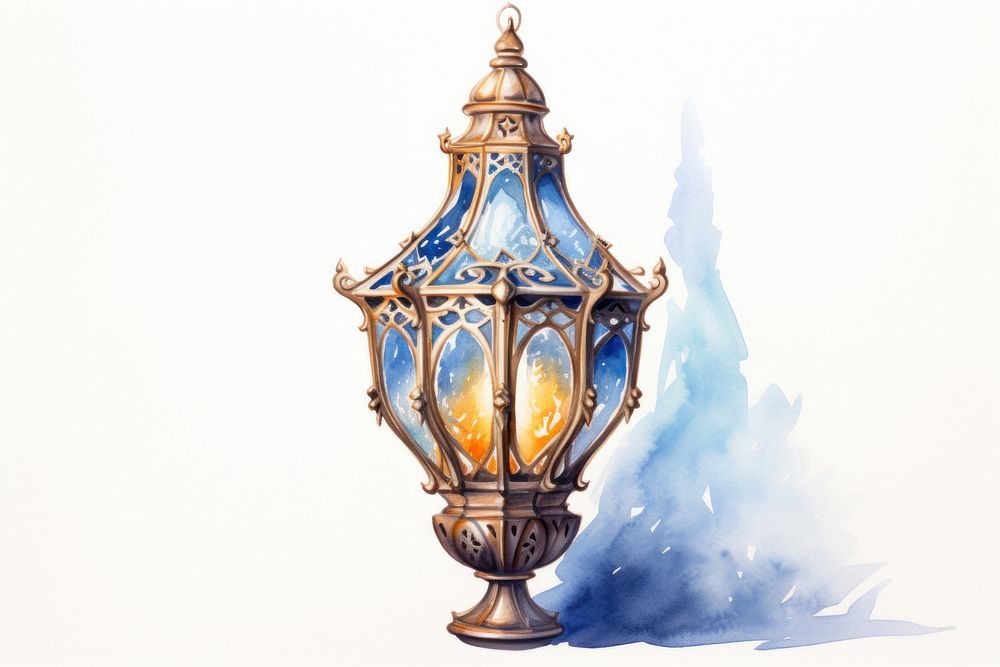 Arabic lamp lighting lantern architecture. AI generated Image by rawpixel.