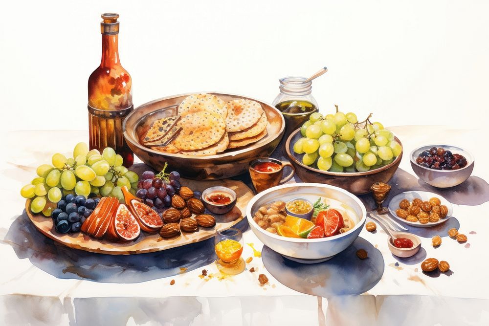 Arabic ramadan feast brunch food thanksgiving. AI generated Image by rawpixel.