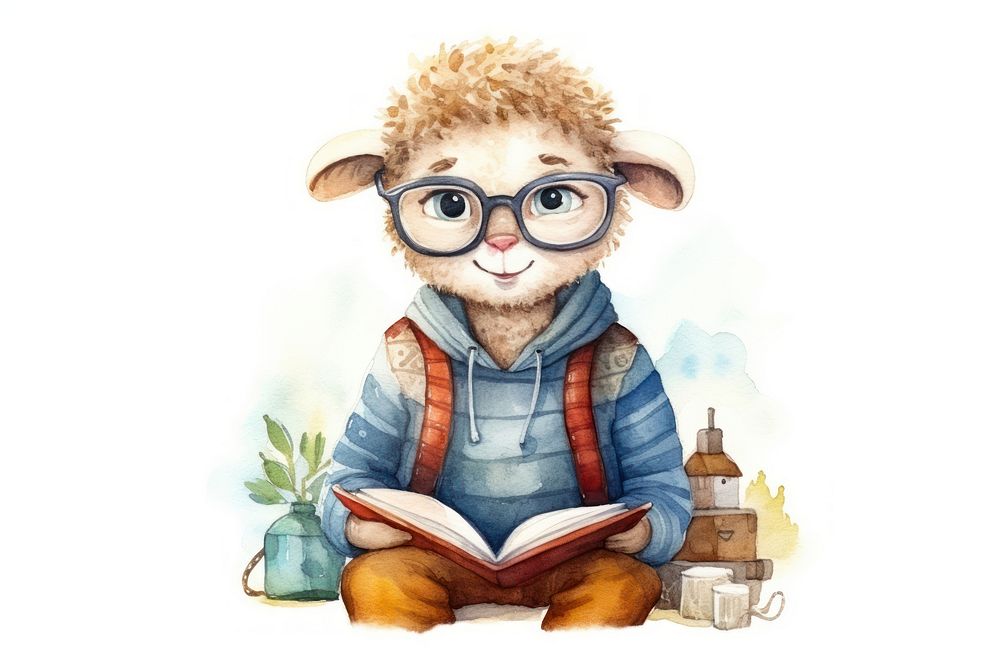 Sheep selling whool book publication portrait. AI generated Image by rawpixel.