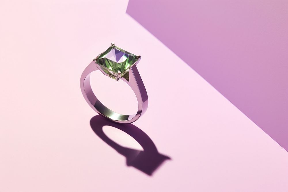 Diamond ring gemstone jewelry. AI generated Image by rawpixel.