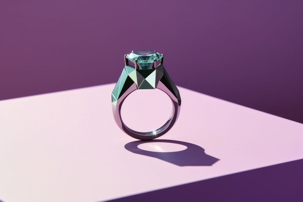 Diamond ring gemstone jewelry. AI generated Image by rawpixel.