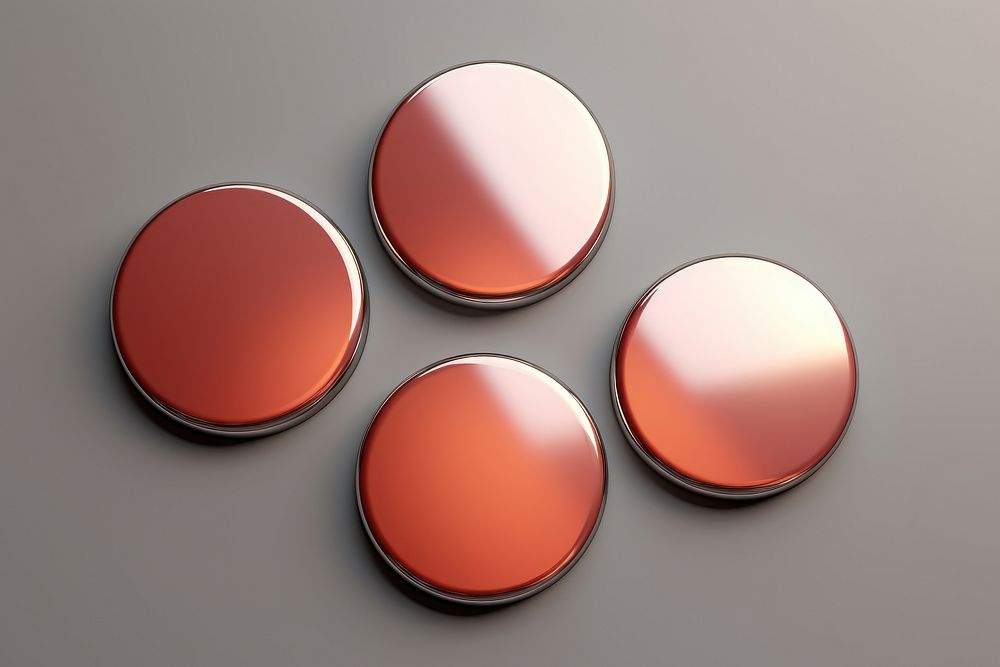 Badge jewelry circle copper. AI generated Image by rawpixel.