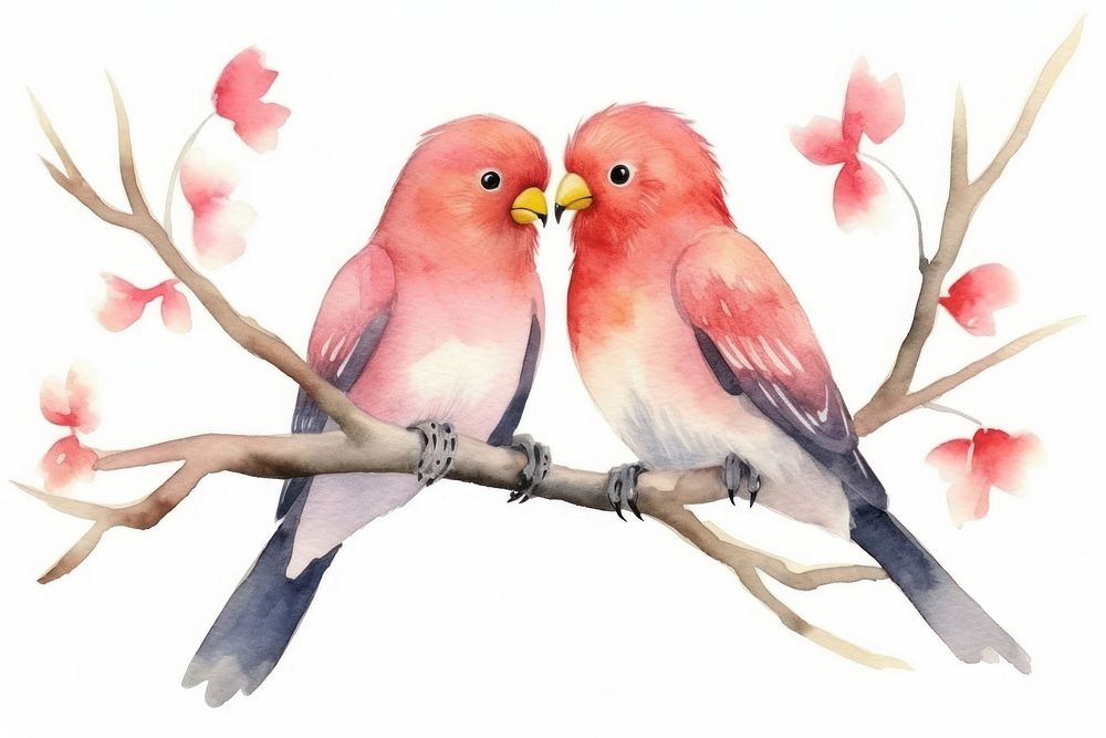 Bird animal beak love. AI generated Image by rawpixel.