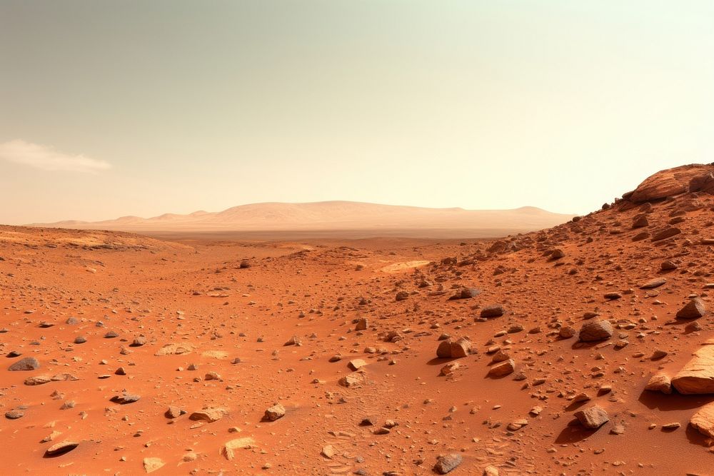 Mars outdoors desert nature. AI generated Image by rawpixel.