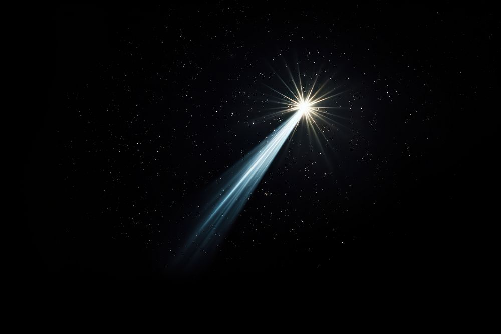 Shooting star light astronomy outdoors. AI generated Image by rawpixel.