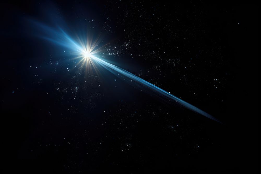 Shooting star light backgrounds astronomy. AI generated Image by rawpixel.
